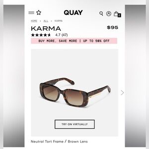 QUAY KARMA SUNGLASSES